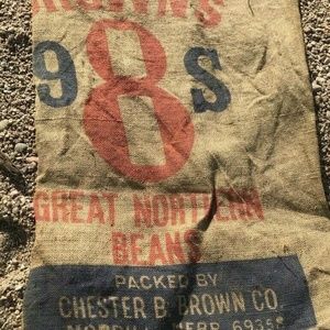 Vintage Brown's Design Burlap Sack